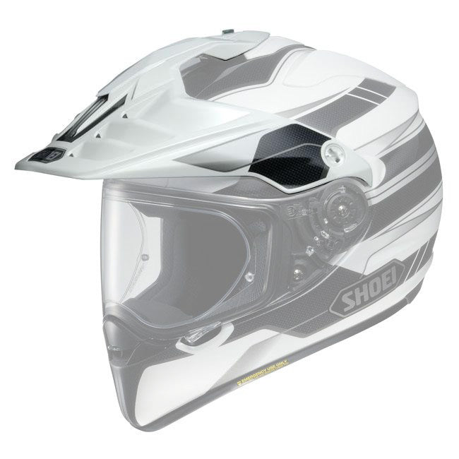 Shoei Replacement Peak for Hornet ADV Helmet Navigate TC-6 White