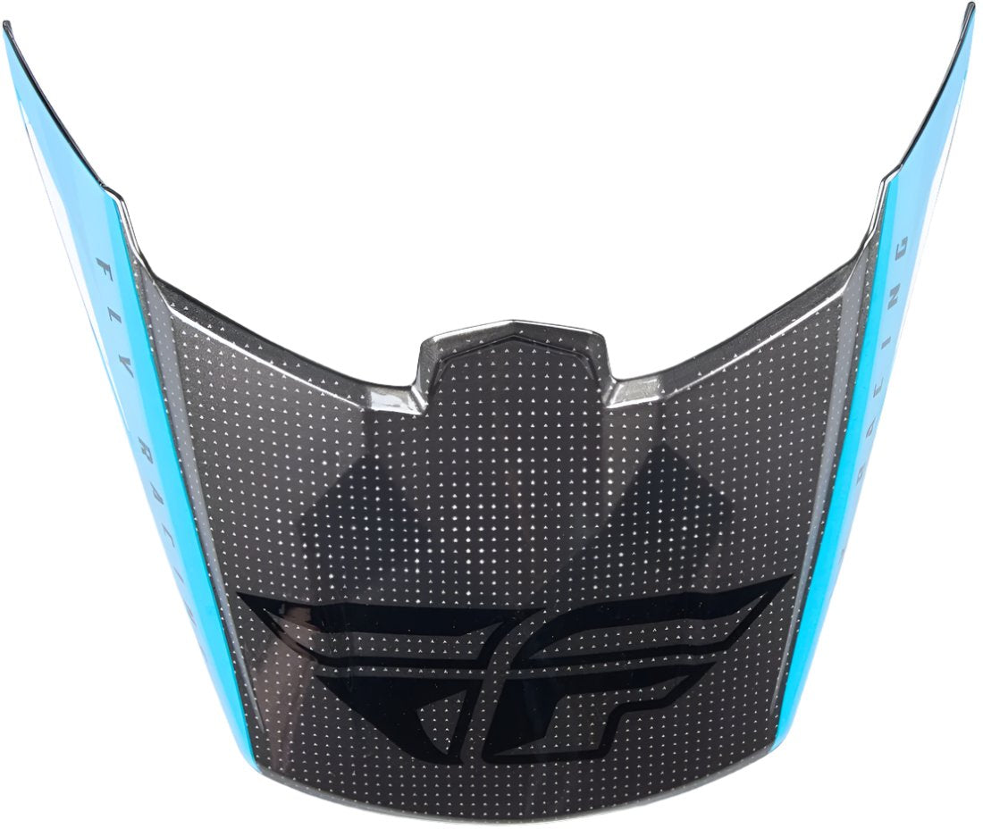 FLY Replacement Straight Peak for Kinetic Helmet Edge Blue/Grey/Black