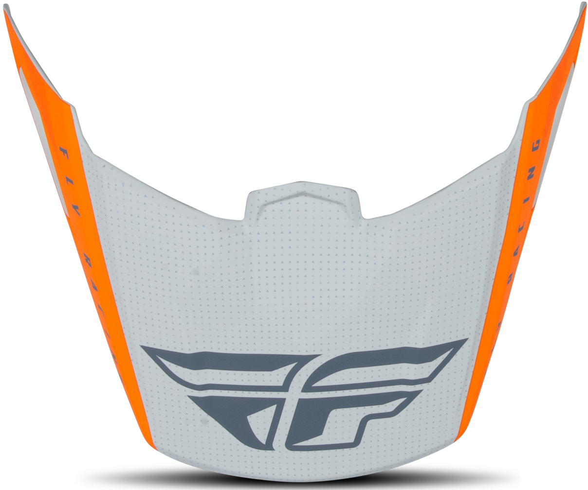 FLY Replacement Straight Peak for Kinetic Helmet Edge Matte Orange/Grey