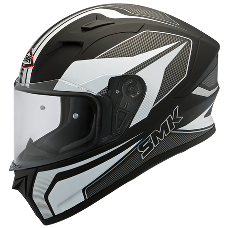 SMK Stellar Dynamo Matte Black/White/Grey MA216 Helmet - EasyR