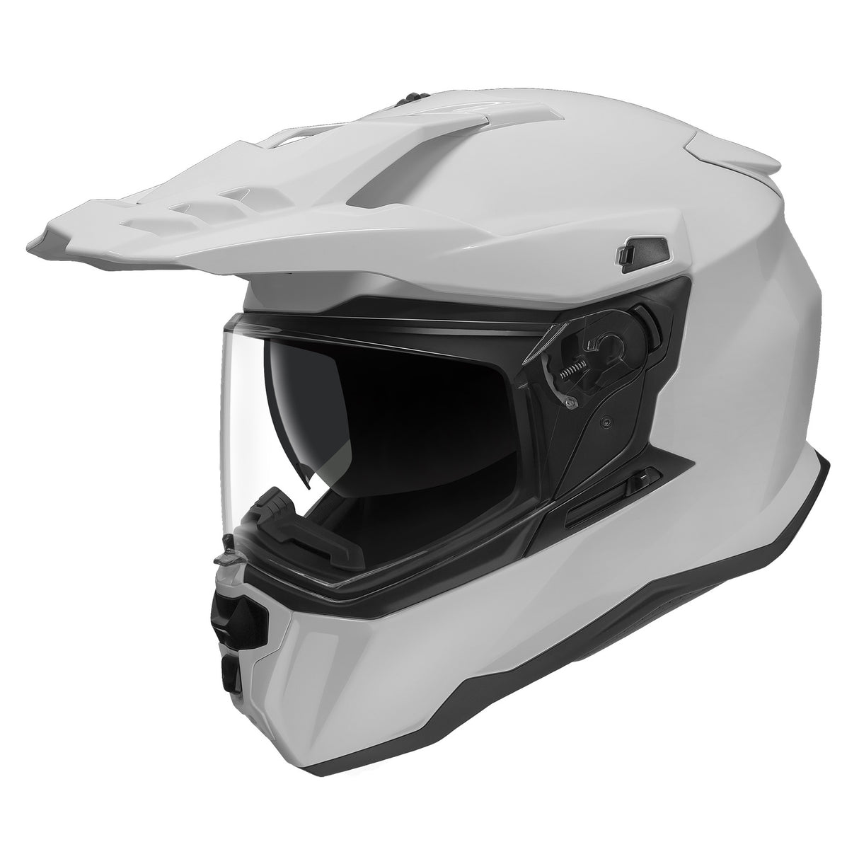 M2R Hybrid Solid Gloss White Helmet - EasyR