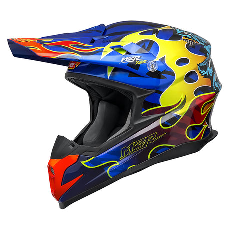 M2R X4.5 Main Event PC-2 Blue/Red/Yellow Helmet - EasyR