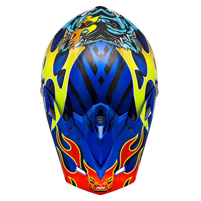 M2R X4.5 Main Event PC-2 Blue/Red/Yellow Helmet - EasyR