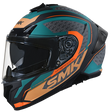 SMK Typhoon RD1 Matte Green/Grey/Orange MA287 Helmet - EasyR