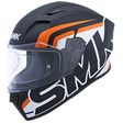 SMK Stellar Stage Matte Black/White/Orange MA217 Helmet - EasyR