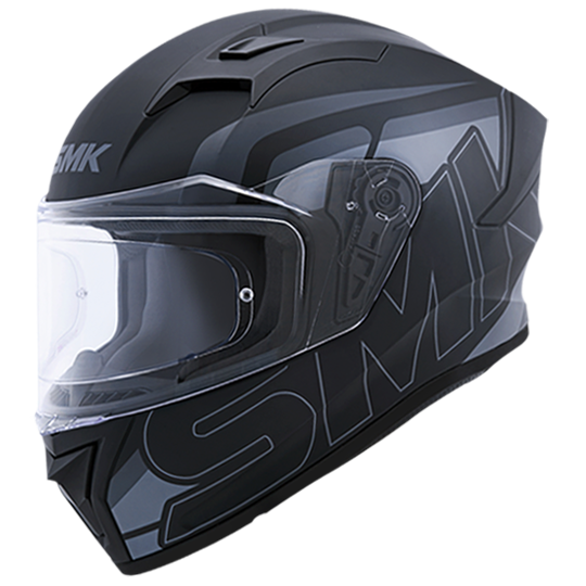 SMK Stellar Stage Matte Black/Grey/Black MA262 Helmet - EasyR