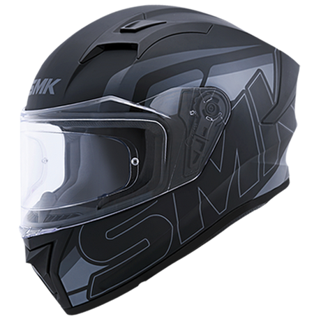 SMK Stellar Stage Matte Black/Grey/Black MA262 Helmet - EasyR