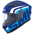 SMK Stellar Stage Matte Blue/Light Blue/White MA551 Helmet - EasyR