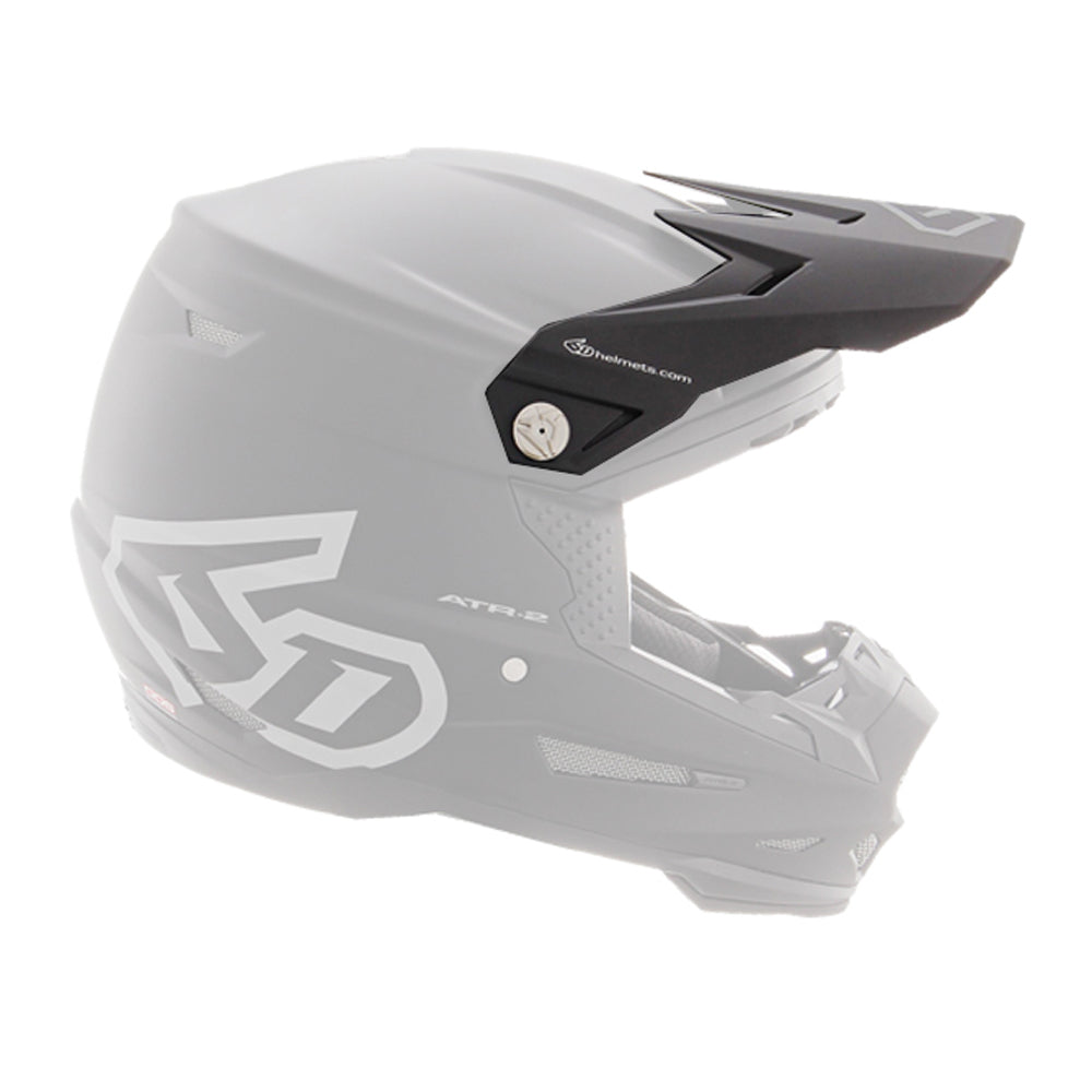 6D Replacement Peak for ATR-2 Helmet Solid Matte Black