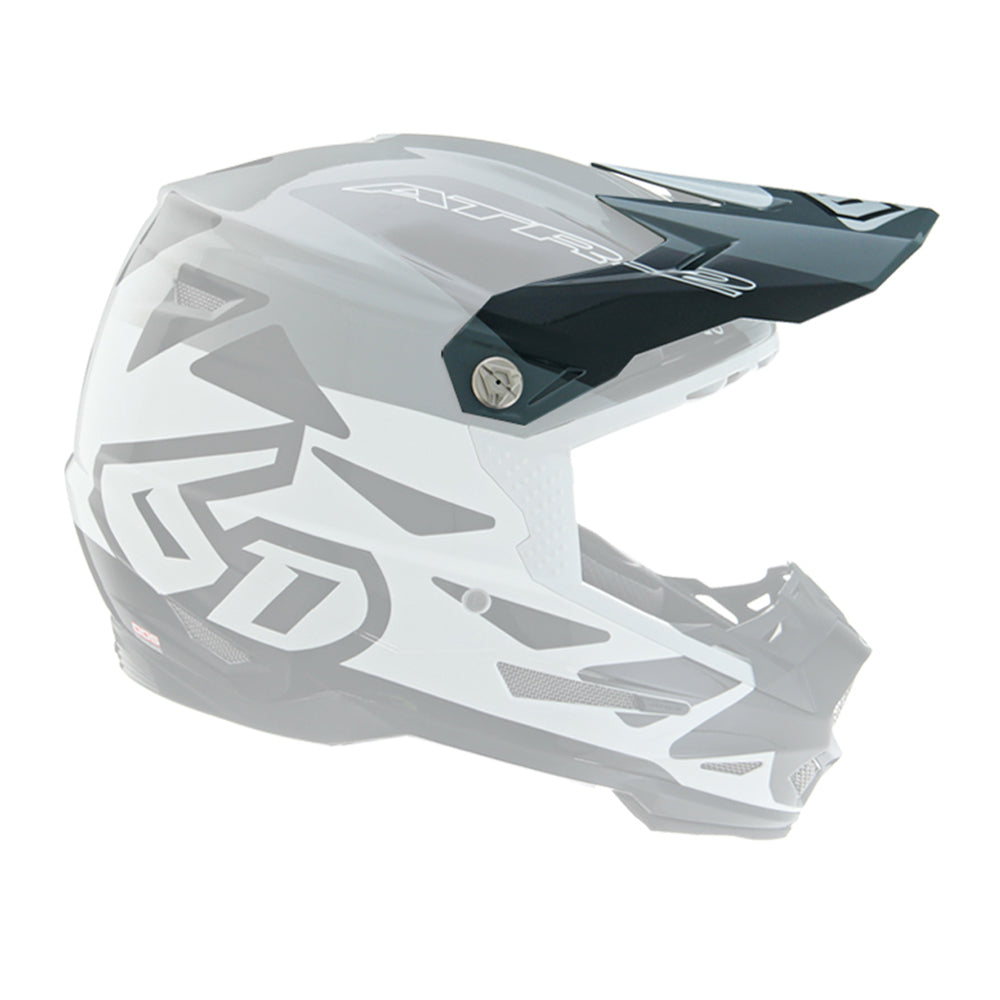 6D Replacement Peak for ATR-2 Helmet Merge White/Grey/Black