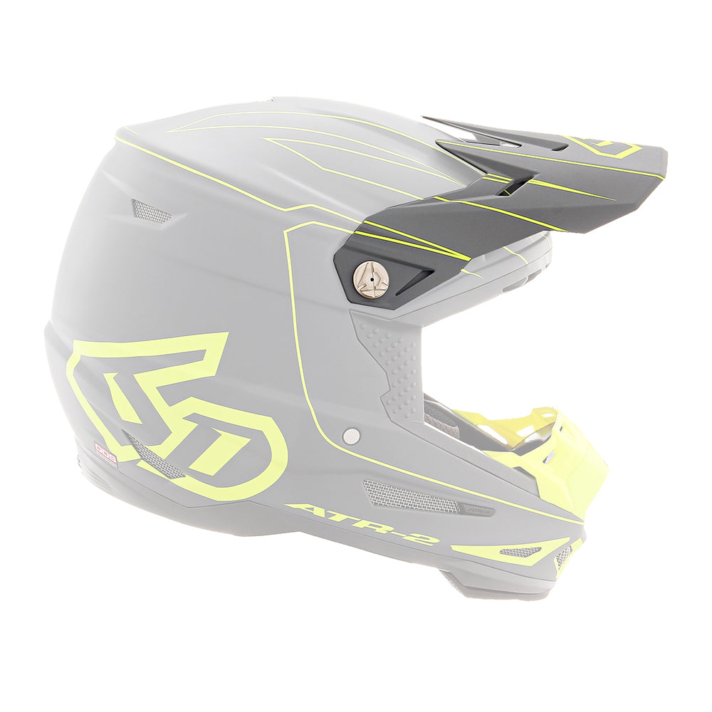 6D Replacement Peak for ATR-2 Helmet Recon Grey/Yellow