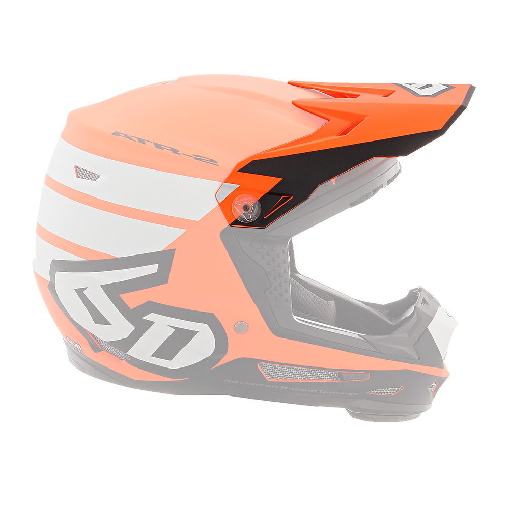 6D Replacement Peak for ATR-2Y Youth Helmet Stripe Orange