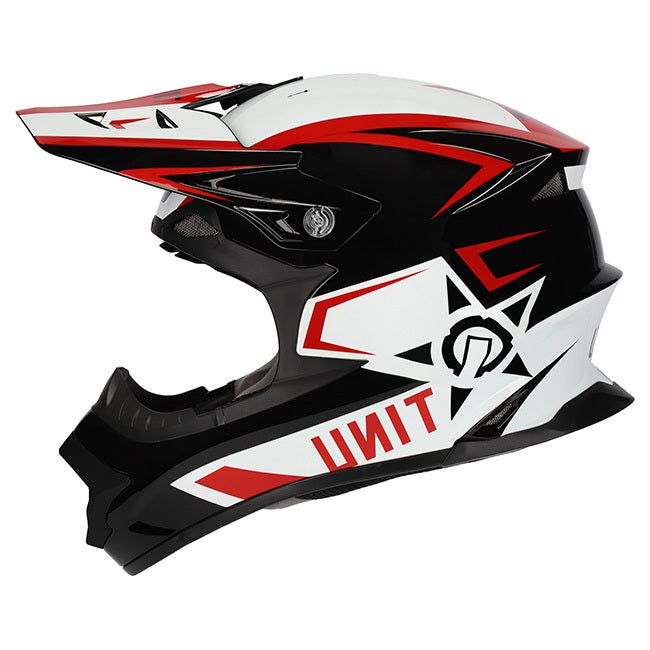 M2R EXO Unit Protech PC-1 Gloss Red/White Helmet