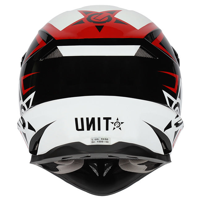 M2R EXO Unit Protech PC-1 Gloss Red/White Helmet