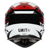 M2R EXO Unit Protech PC-1 Gloss Red/White Helmet