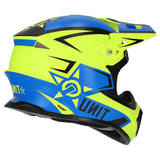 M2R EXO Unit Protech PC-2F Matte Blue/Hi-Vis Yellow Helmet