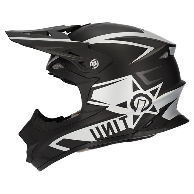 M2R EXO Unit Protech PC-5F Matte Grey/Silver/Black Helmet