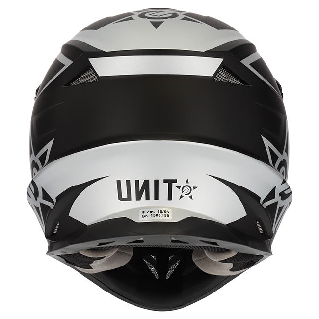 M2R EXO Unit Protech PC-5F Matte Grey/Silver/Black Helmet