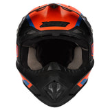 M2R EXO Unit Protech PC-8F Matte Hi-Vis Orange/Blue Helmet