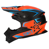 M2R EXO Unit Protech PC-8F Matte Hi-Vis Orange/Blue Helmet