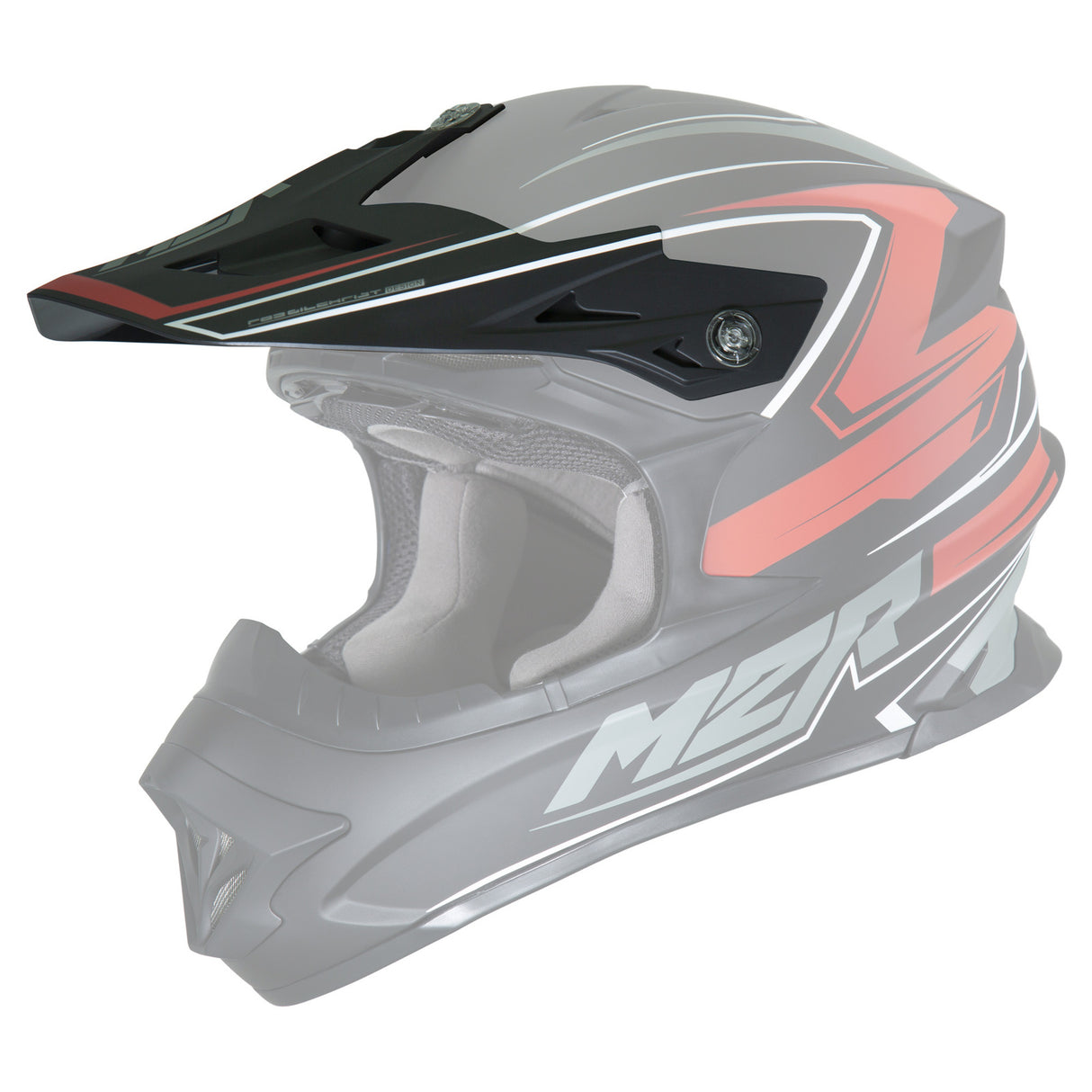 M2R Replacement Peak for EXO Rush PC-1F Red Helmets