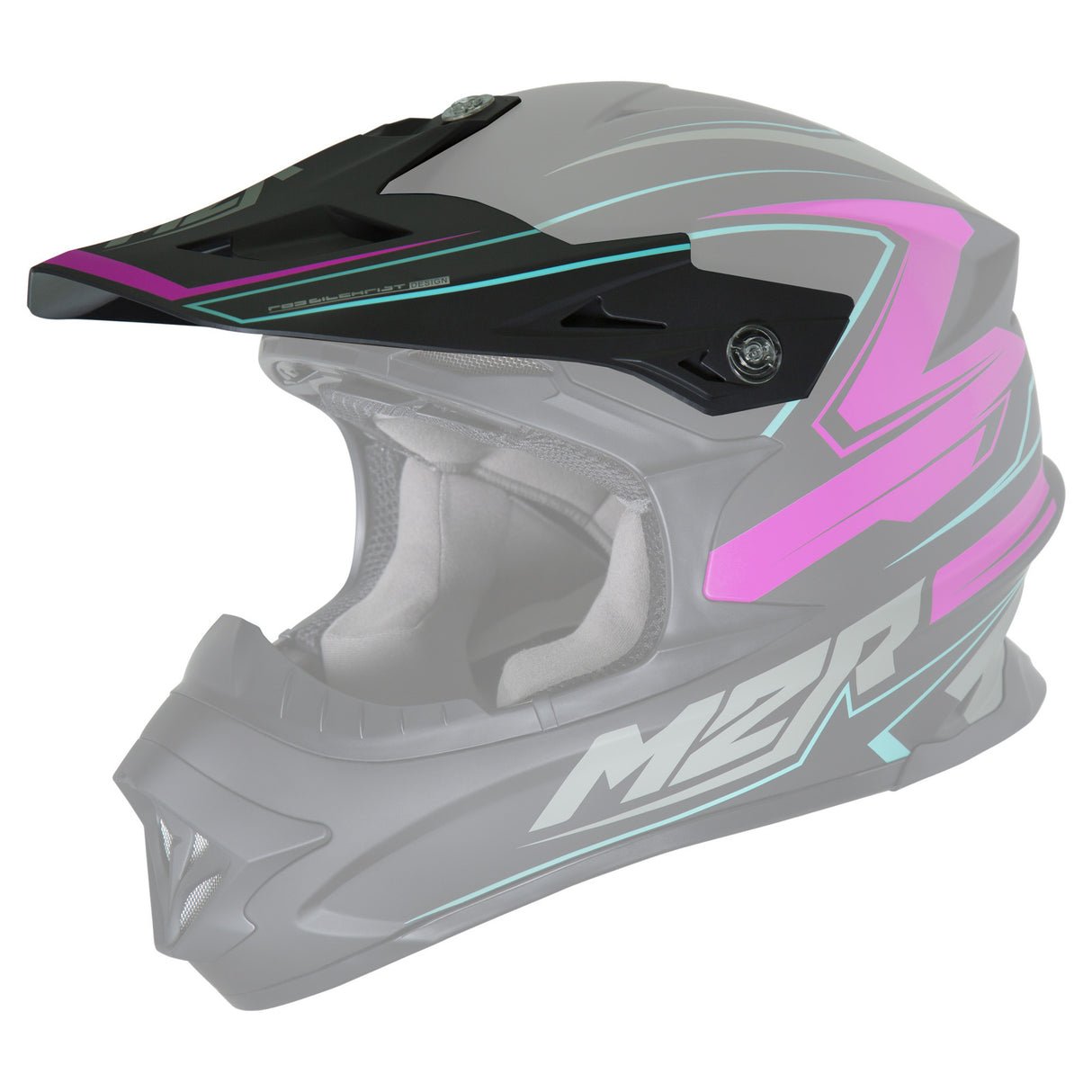 M2R Replacement Peak for EXO Rush PC-7F Pink Helmets