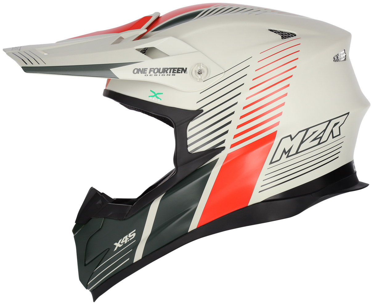 M2R X4.5 Spectrum PC-1F Matte Red Helmet