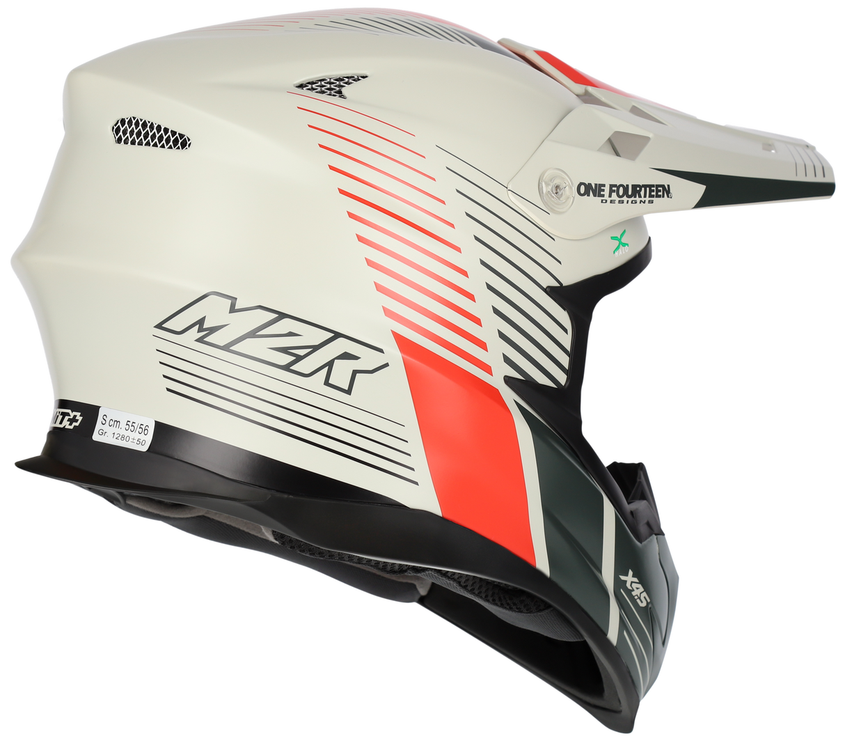 M2R X4.5 Spectrum PC-1F Matte Red Helmet