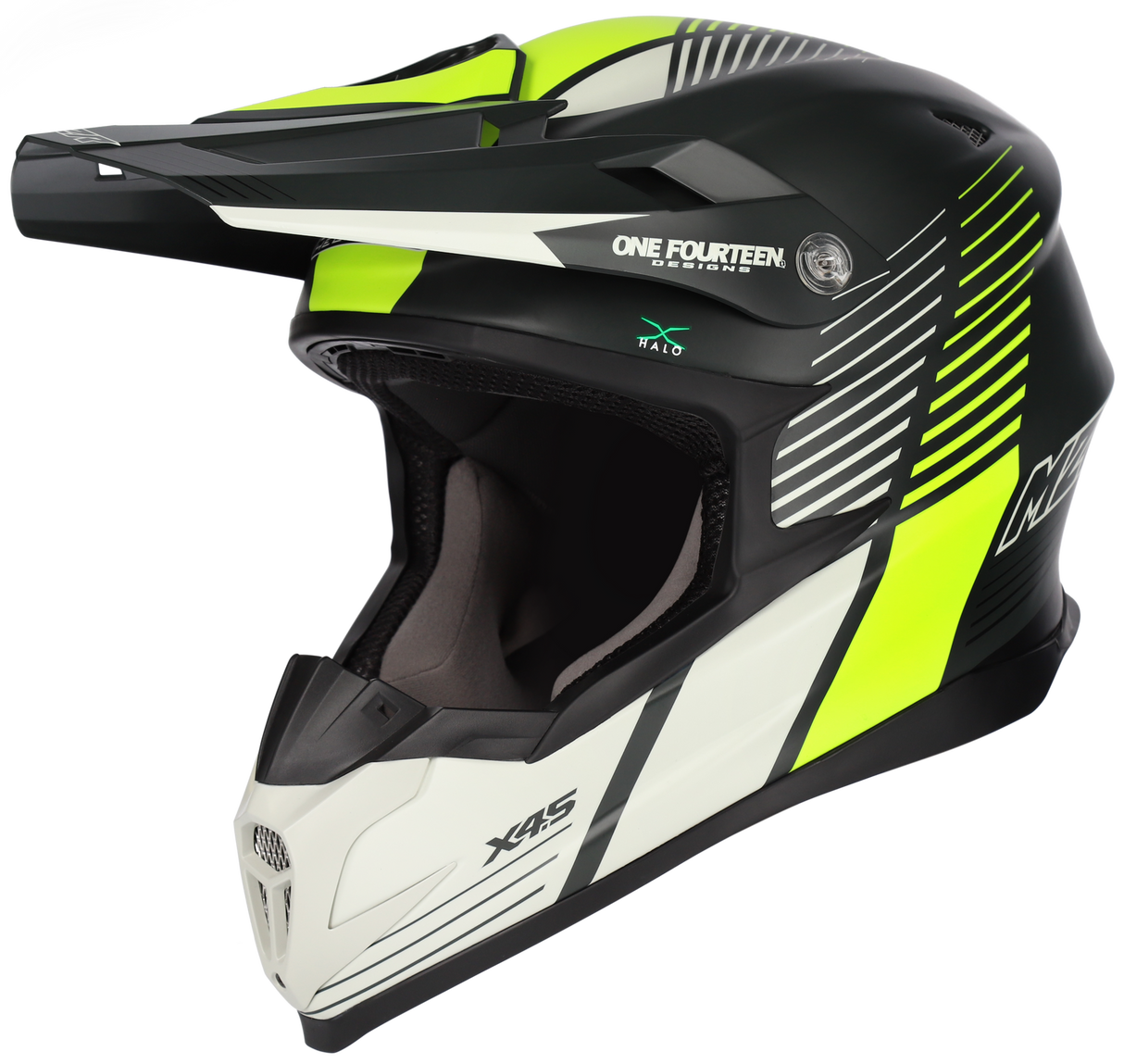 M2R X4.5 Spectrum PC-3F Matte Hi-Vis Helmet - EasyR