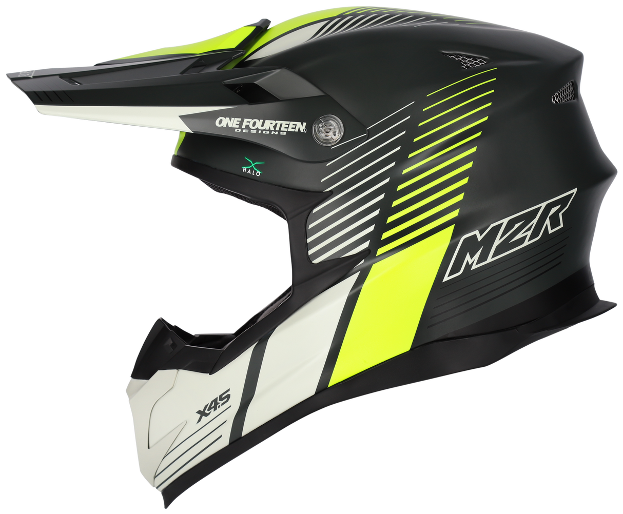 M2R X4.5 Spectrum PC-3F Matte Hi-Vis Helmet - EasyR