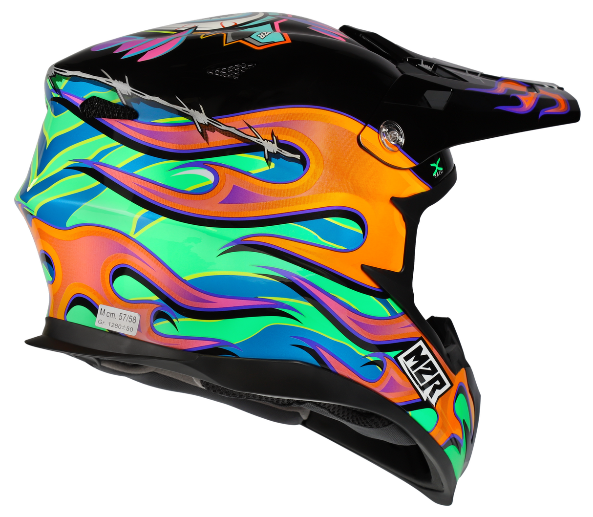 M2R X4.5 TDUB Insight PC-10 Gloss Black/Multi Helmet