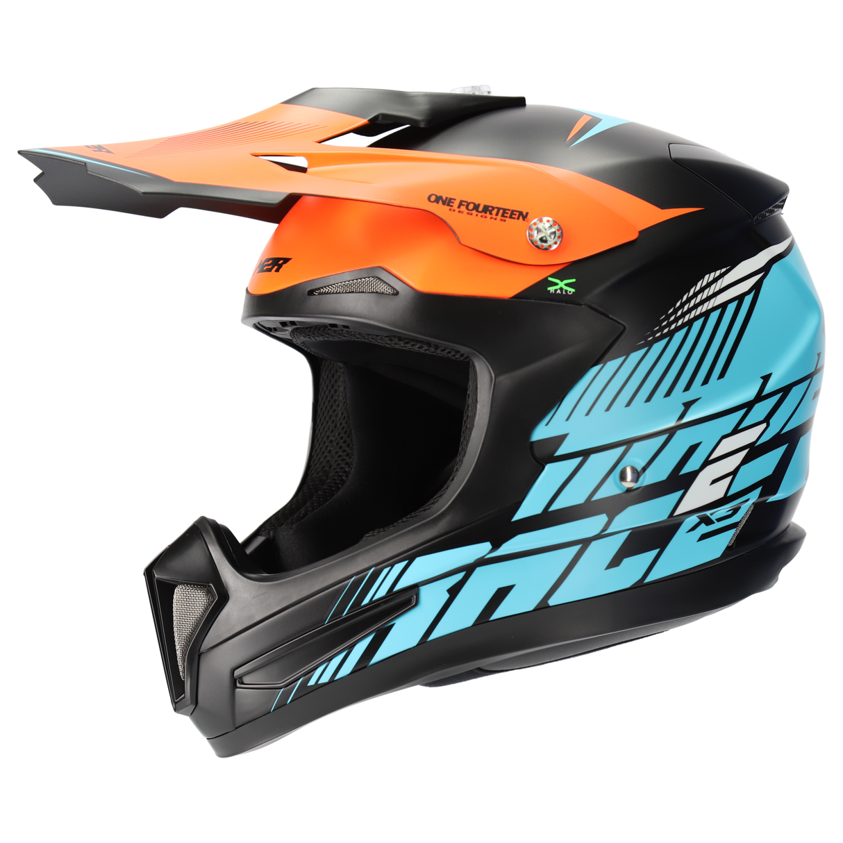 M2R X3 Origin PC-2F Matte Blue Helmet - EasyR