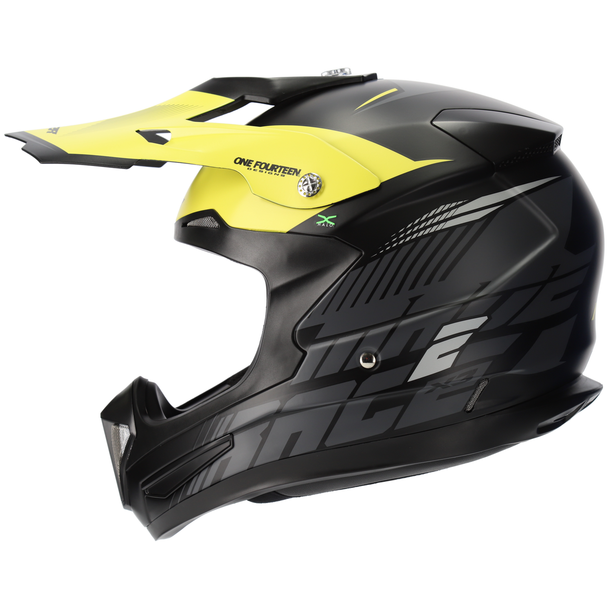 M2R X3 Origin PC-3F Matte Yellow Helmet - EasyR