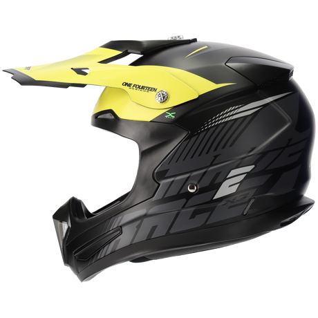 M2R X3 Origin PC-3F Matte Yellow Helmet - EasyR