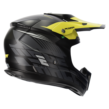 M2R X3 Origin PC-3F Matte Yellow Helmet - EasyR