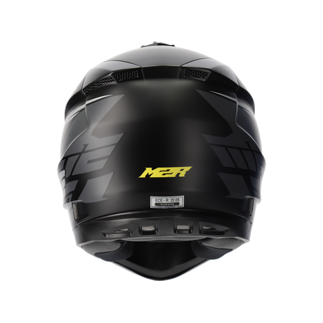 M2R X3 Origin PC-3F Matte Yellow Helmet - EasyR