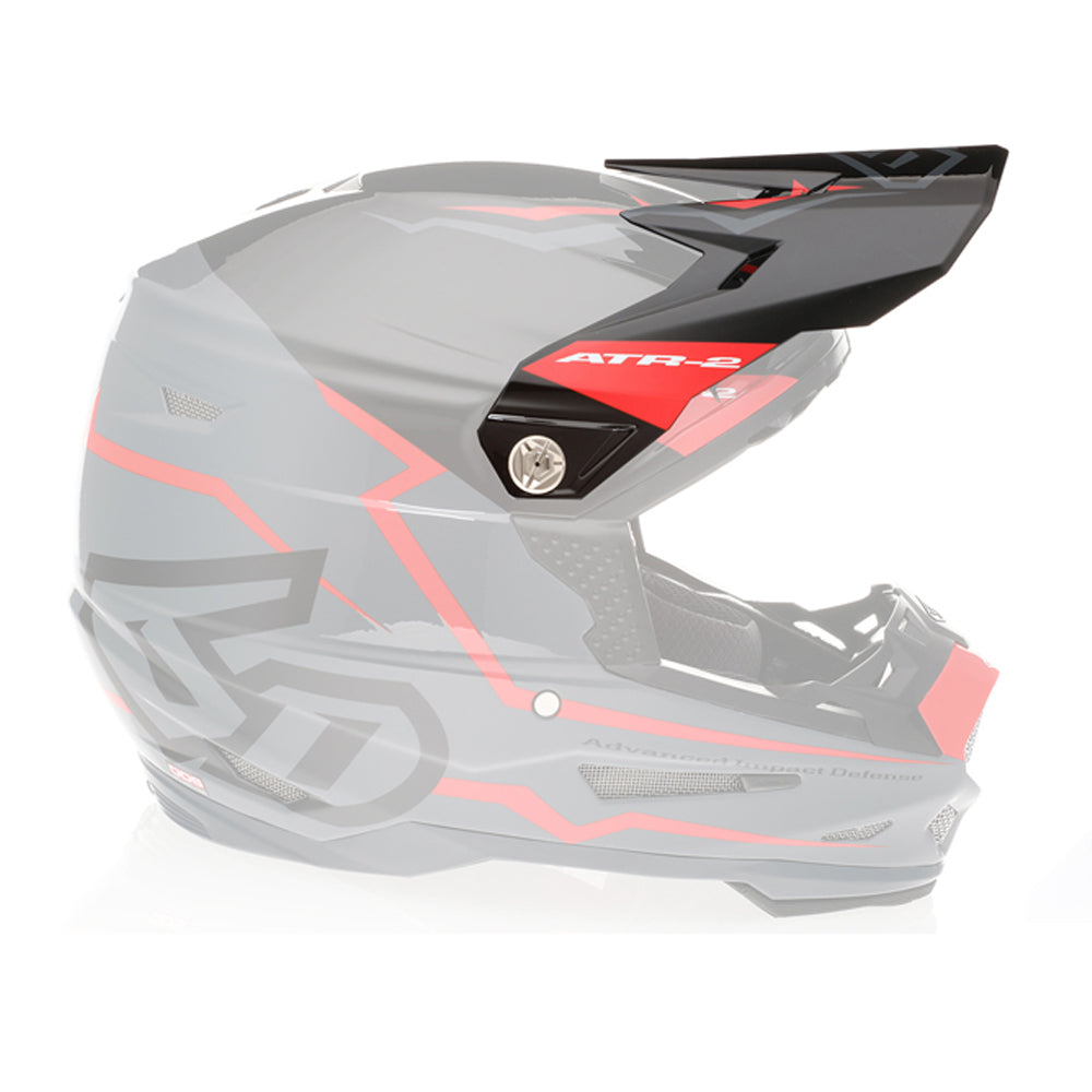 6D Replacement Peak for ATR-2 Helmet Element Grey