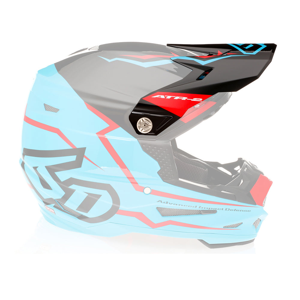 6D Replacement Peak for ATR-2 Helmet Element Cyan