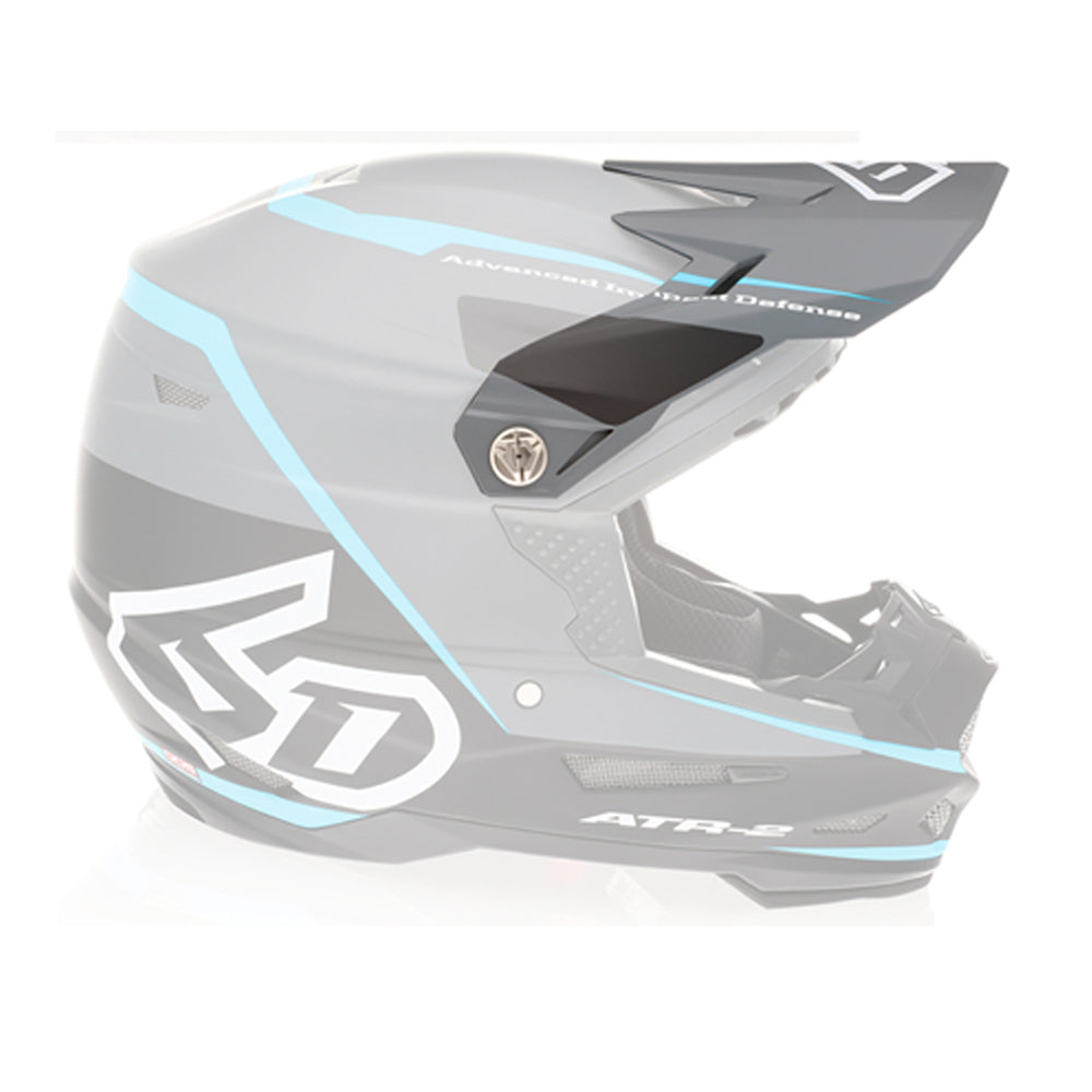 6D Replacement Peak for ATR-2 Helmet Alpha Cyan