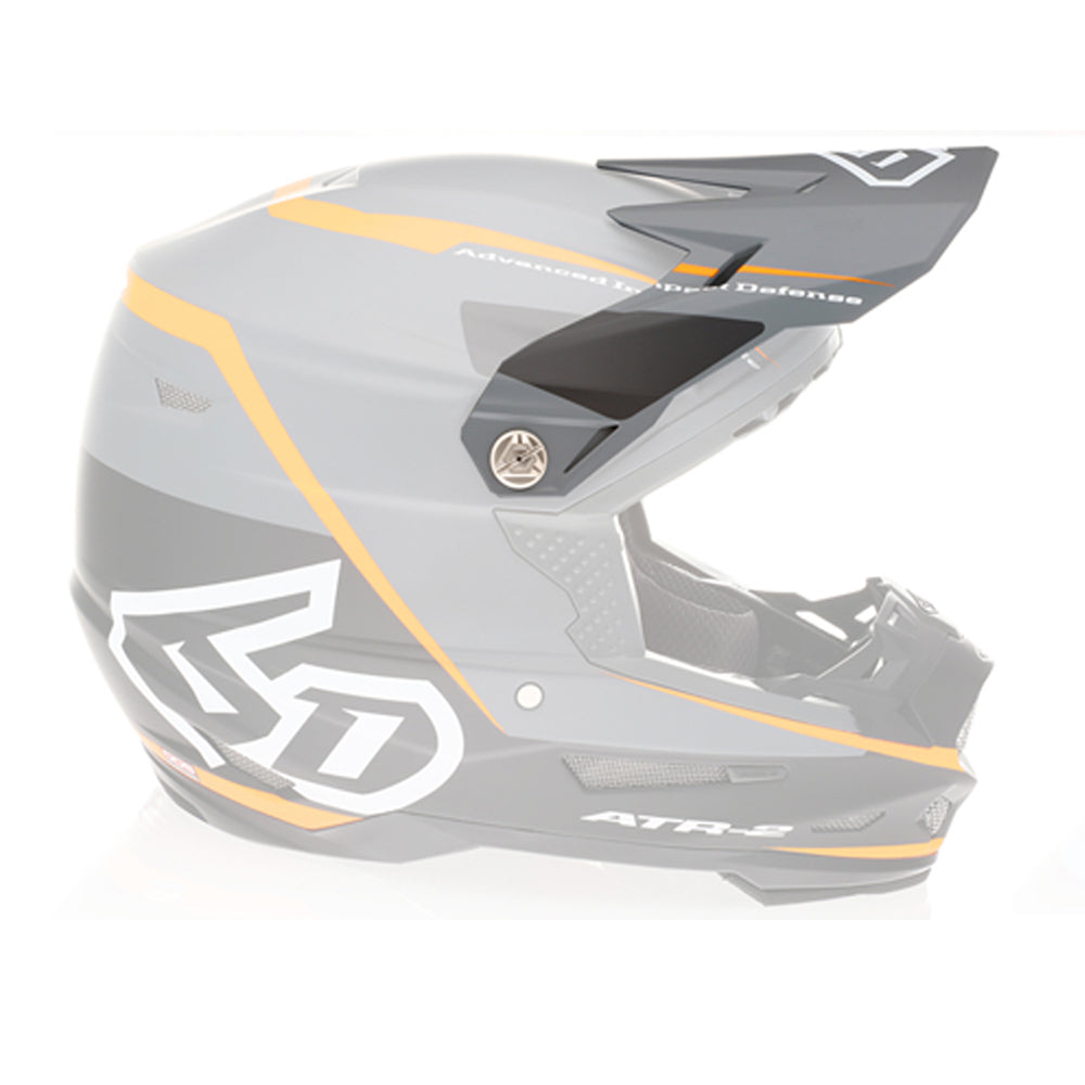 6D Replacement Peak for ATR-2 Helmet Alpha Neon Orange