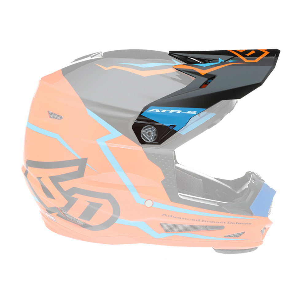 6D Replacement Peak for ATR-2Y Youth Helmet Element Neon Orange