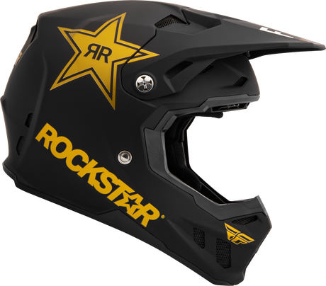 FLY 2023 Formula CC Rockstar Matte Black/Gold Helmet - EasyR