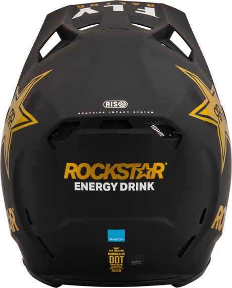 FLY 2023 Formula CC Rockstar Matte Black/Gold Helmet - EasyR