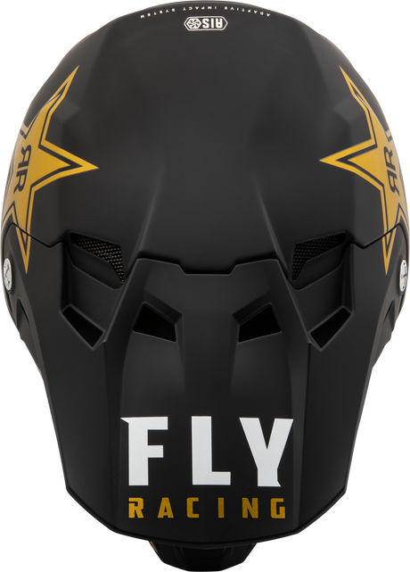 FLY 2023 Formula CC Rockstar Matte Black/Gold Helmet - EasyR