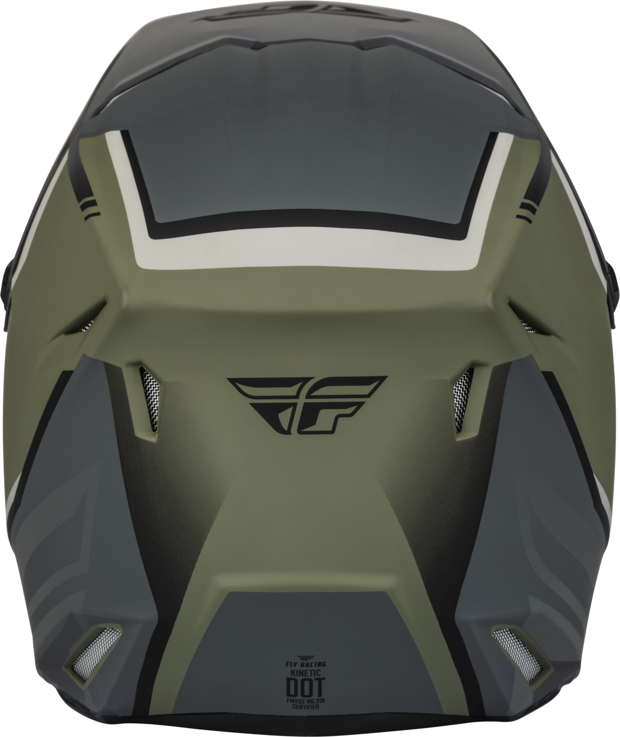 FLY 2023 Kinetic Vision Matte Olive Green/Grey Youth Helmet