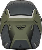 FLY 2023 Kinetic Vision Matte Olive Green/Grey Youth Helmet