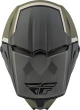 FLY 2023 Kinetic Vision Matte Olive Green/Grey Youth Helmet