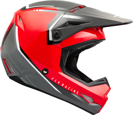 FLY 2023 Kinetic Vision Red/Grey Helmet - EasyR