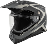 FLY 2023 Trekker Pulse Black/Grey Helmet [Size: 2XL] [INTERNAL]