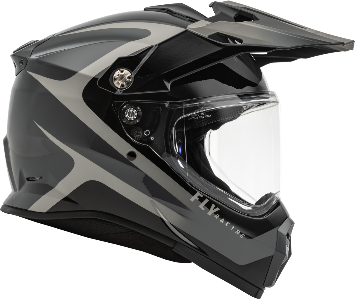 FLY 2023 Trekker Pulse Black/Grey Helmet [Size: 2XL] [INTERNAL]